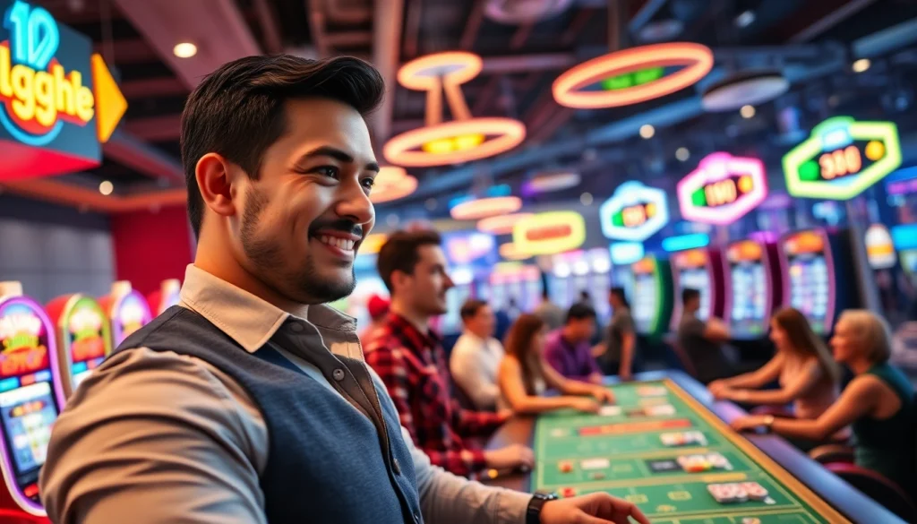 Engage in thrilling gaming experiences at https://VNQ8.red/, featuring vibrant casino settings and diverse players.