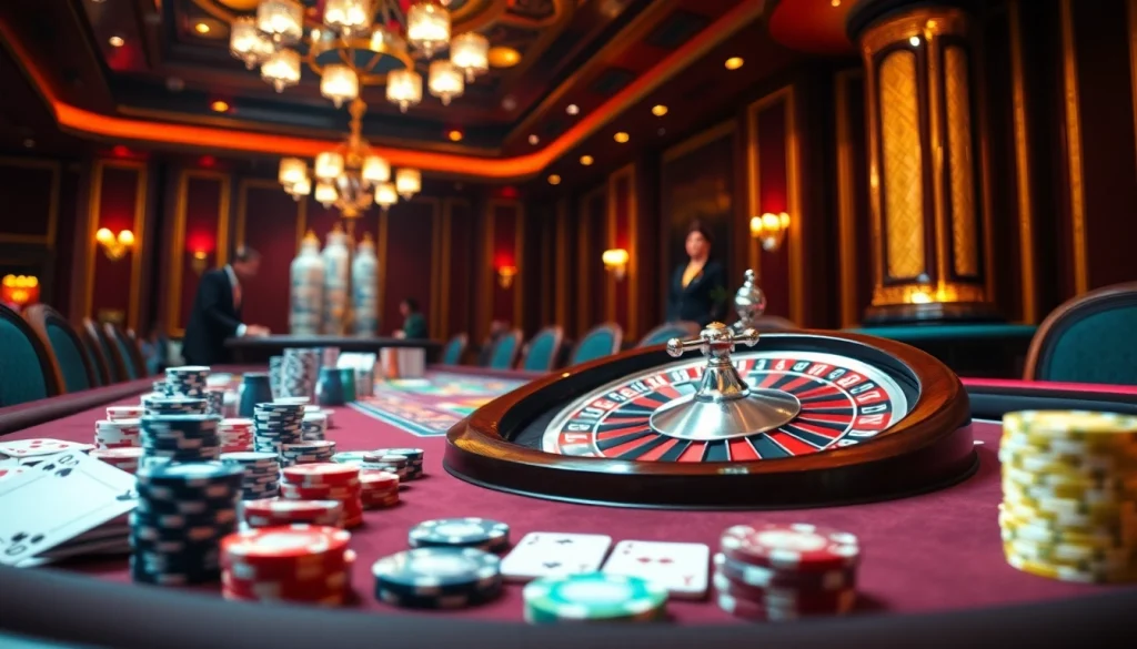 Experience the excitement of gambling at a luxurious casino featuring 88AA on the poker table, capturing the moment of high stakes.